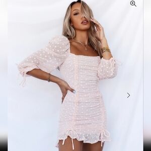 HELLO MOLLY Finally Found You Dress Nude Size Small NWT